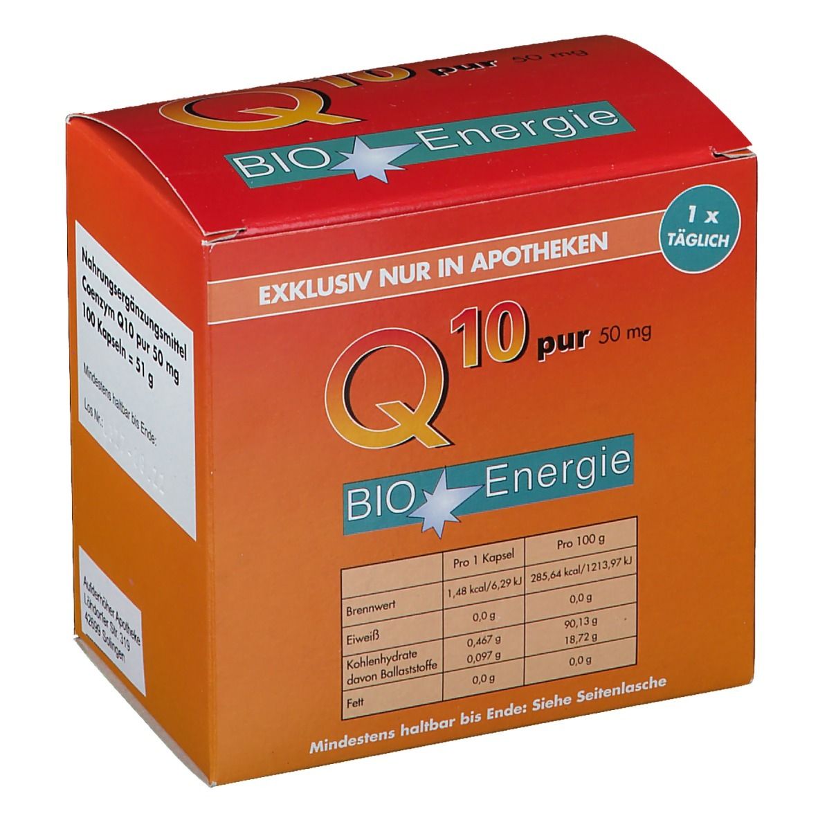  BIO Energie Q10 pur 50mg