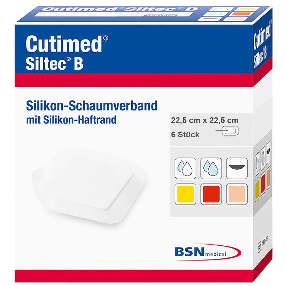 Cutimed® Siltec B 22,5 cm x 22,5 cm