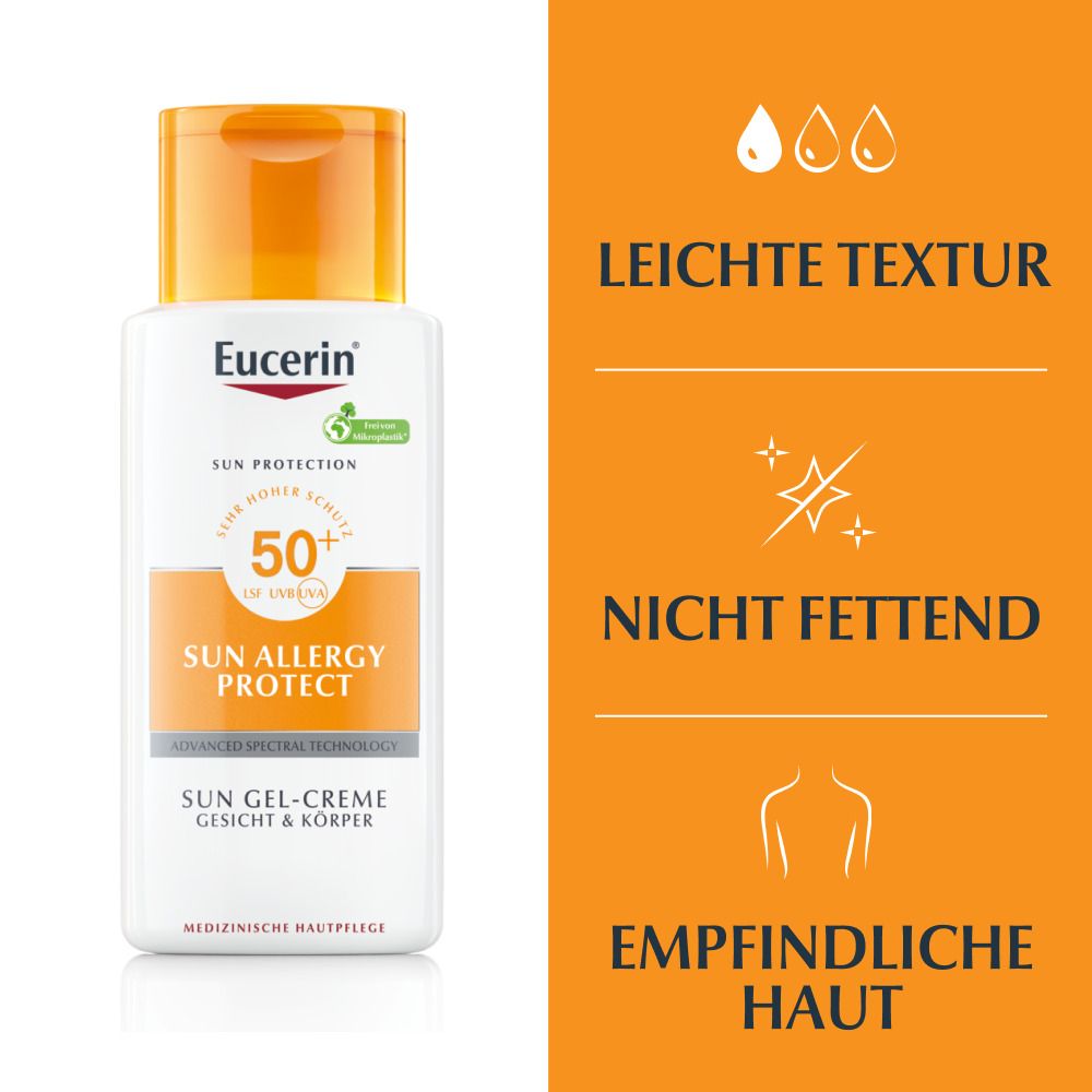 Eucerin® Sun Allergy Protect Gel-Creme LSF 50+ – Sonnenschutz für Hauttypen, die zu Sonnenallergien neigen