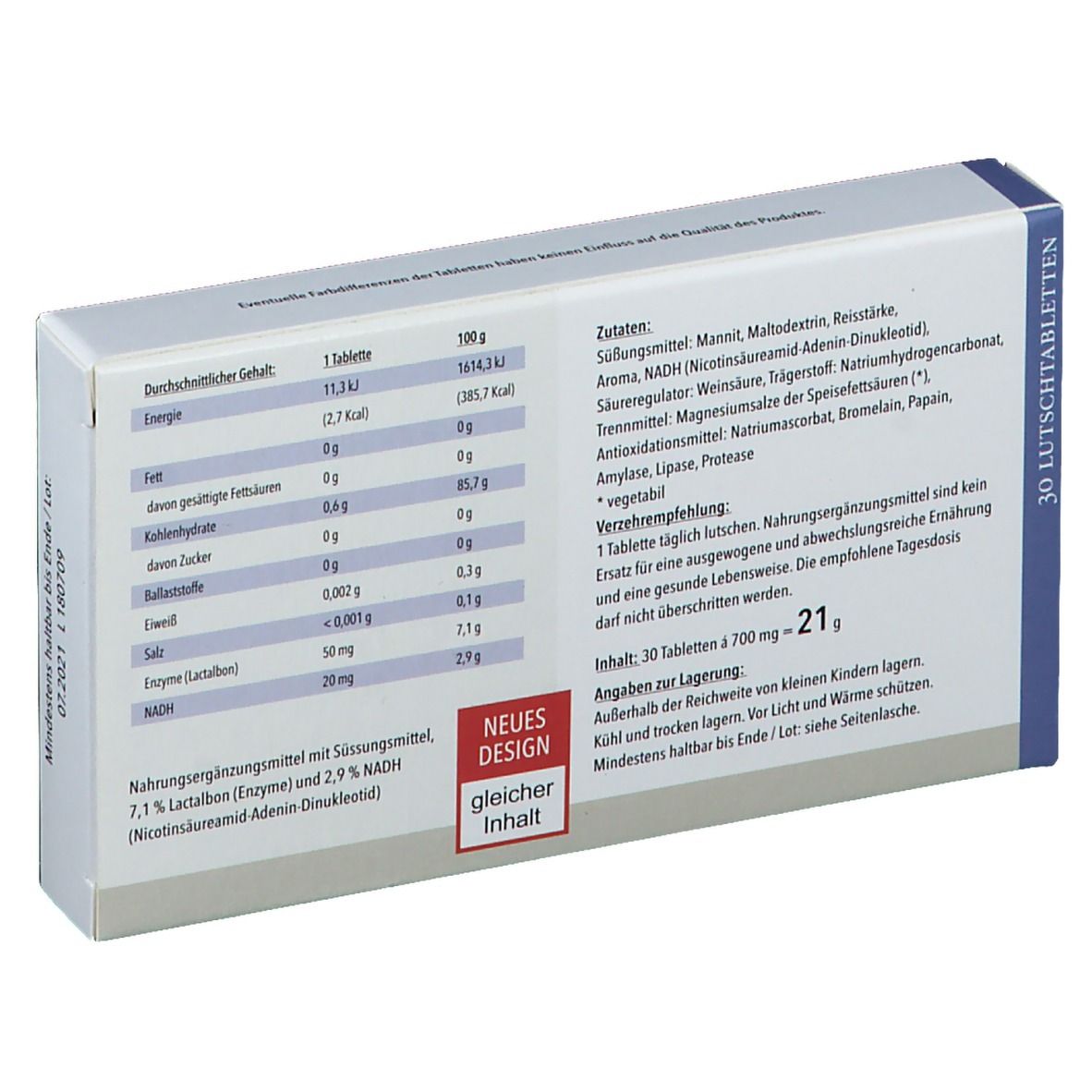 Vektor NADH® 20 mg Lutschtabletten