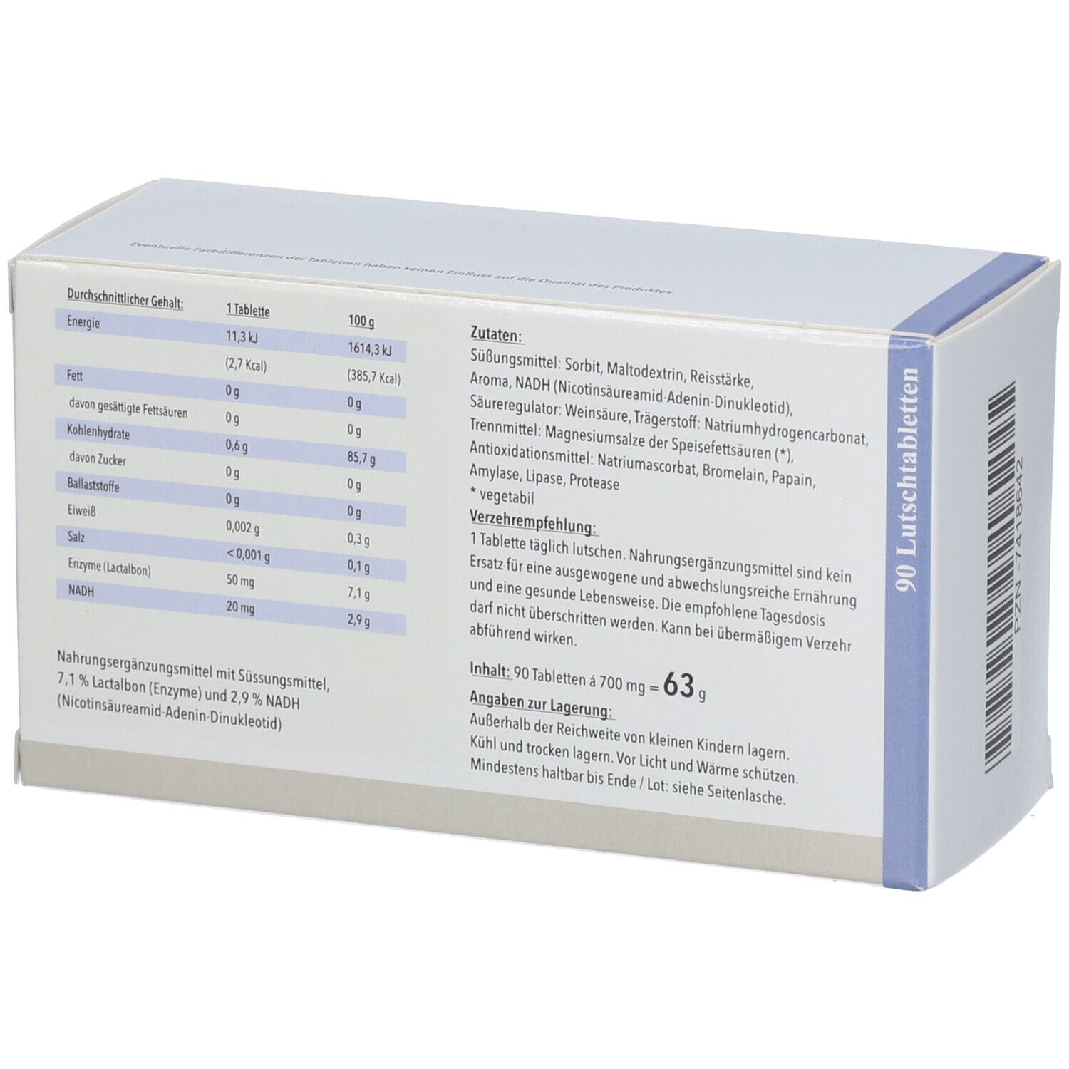 Vektor NADH® 20 mg Lutschtabletten