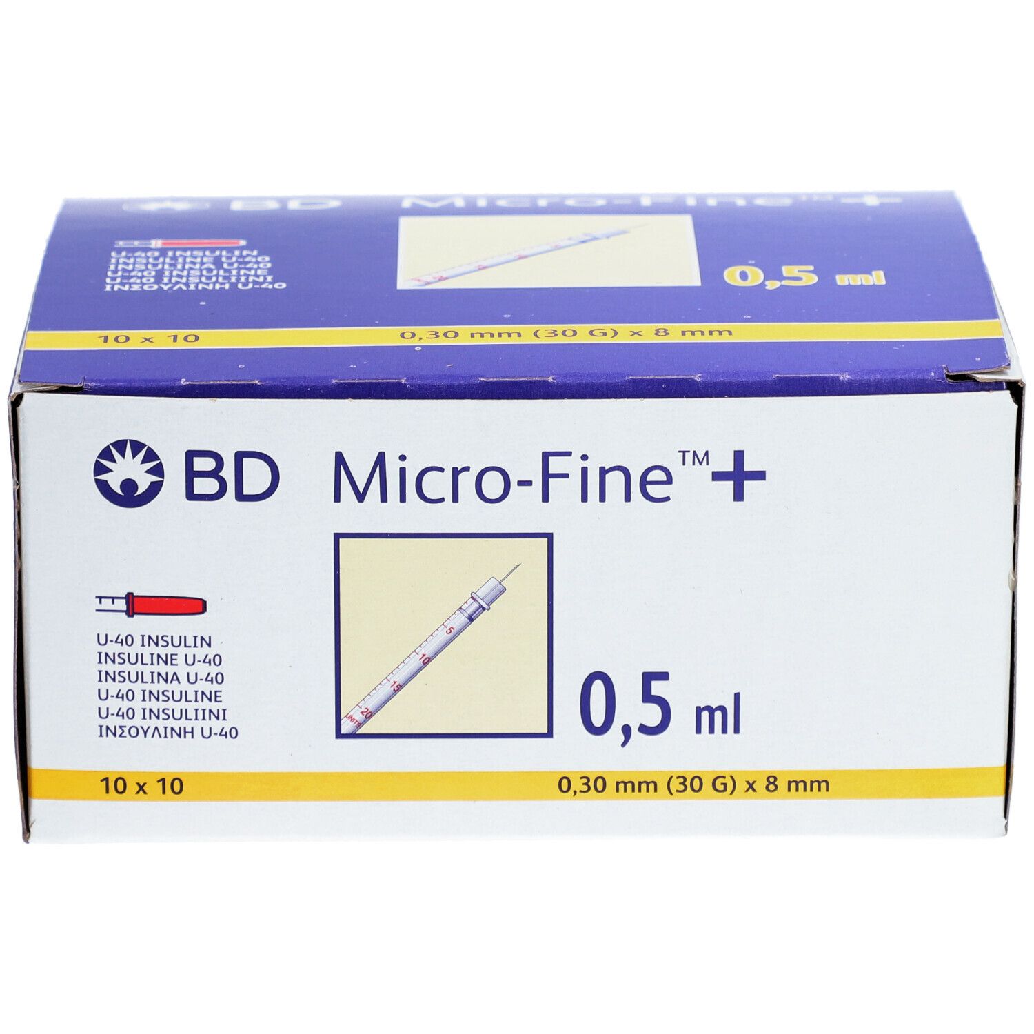 BD Micro FINE™+ U 40 Insulinspritzen  8 mm