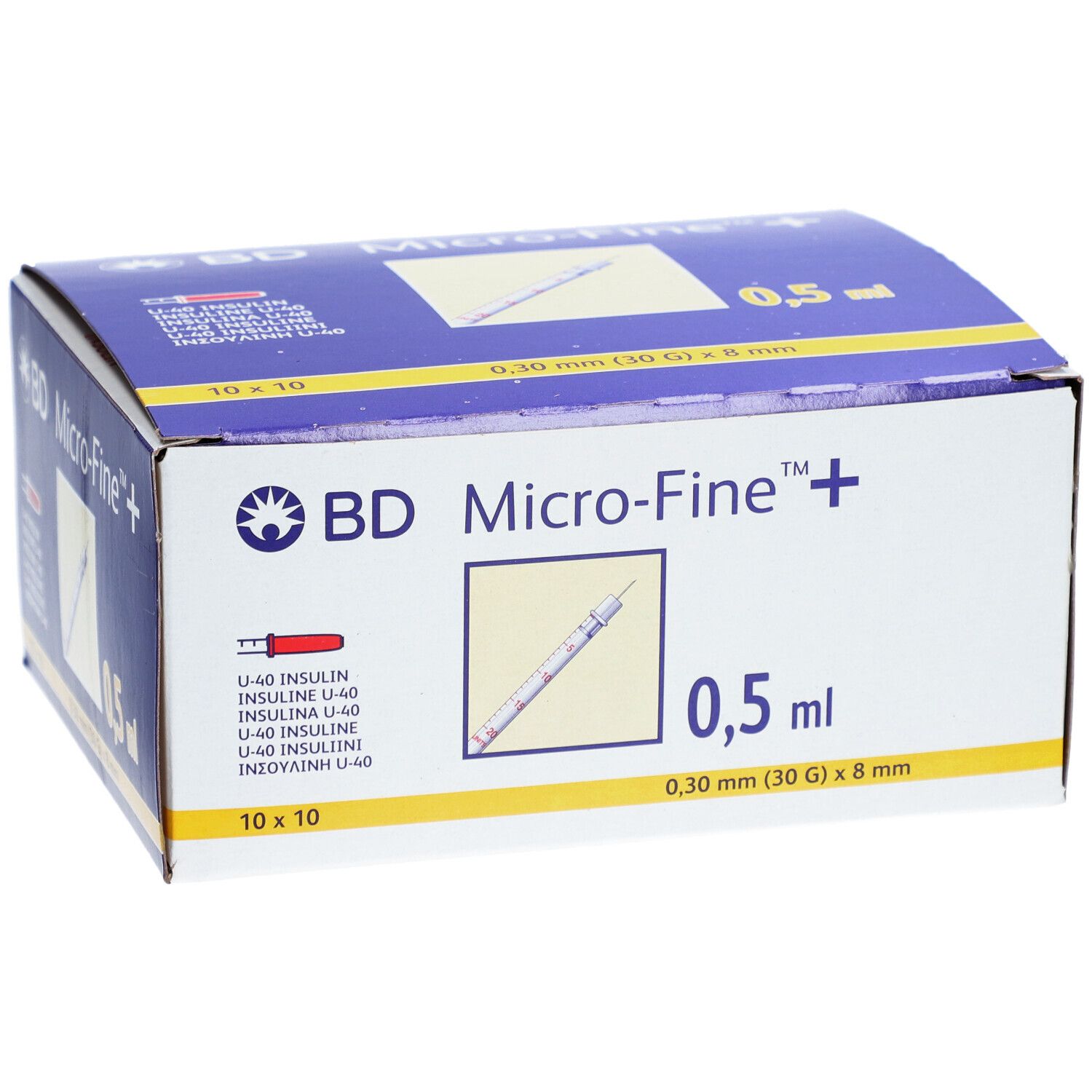 BD Micro FINE™+ U 40 Insulinspritzen  8 mm