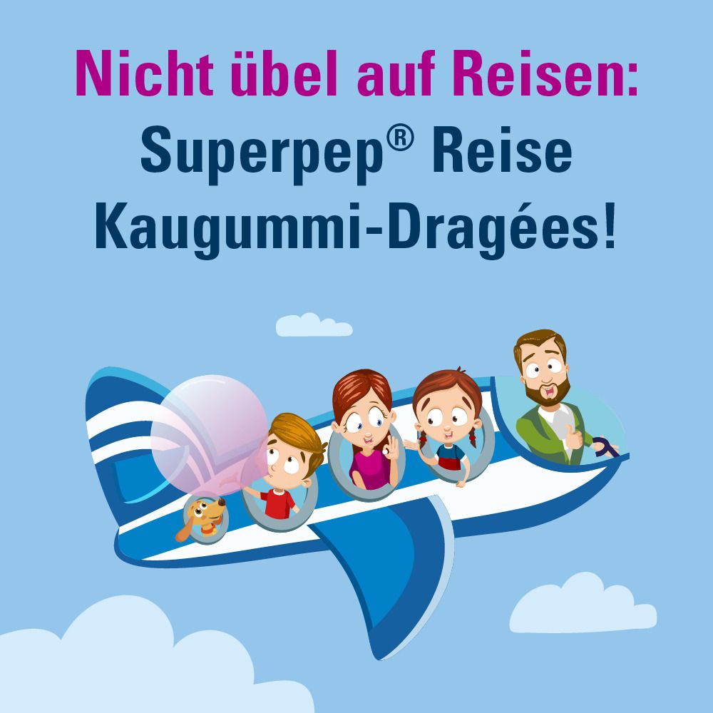 Superpep® Reise Kaugummi Dragees 20 mg
