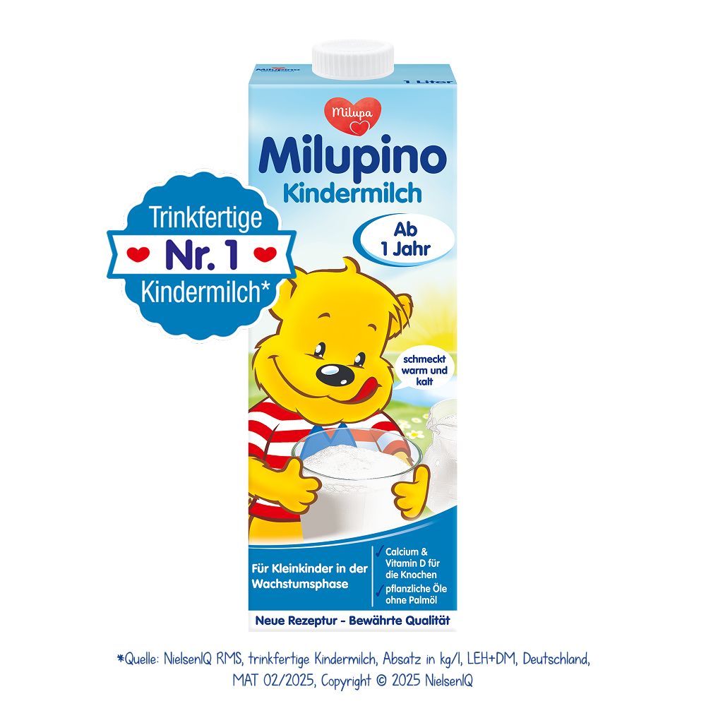 Milupa Milupino Kindermilch Packung, Nr. 1 Kindermilch, ab 1 Jahr.