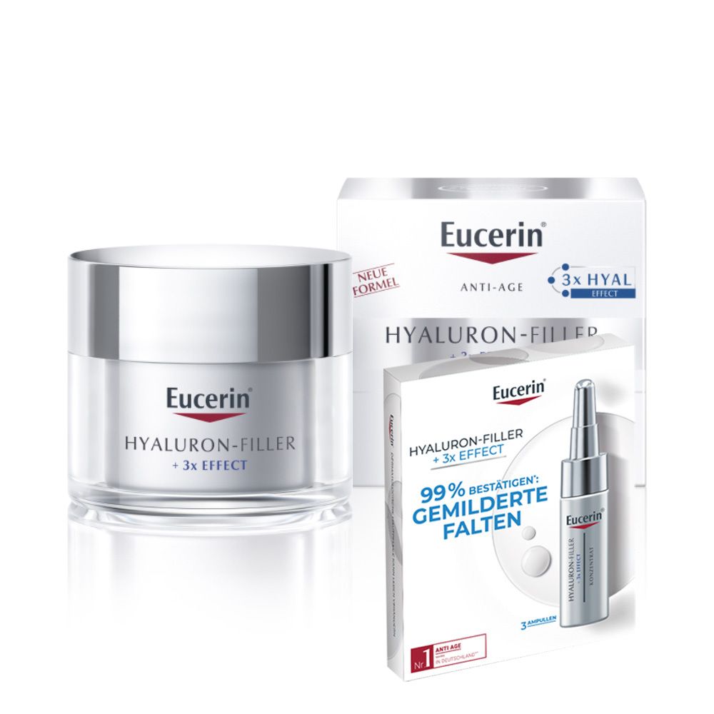 Eucerin® Hyaluron-Filler Tagespflege für trockene Haut – Glättet Falten, pflegt & beugt vorzeitiger Hautalterung vor ml - shop-apotheke.at