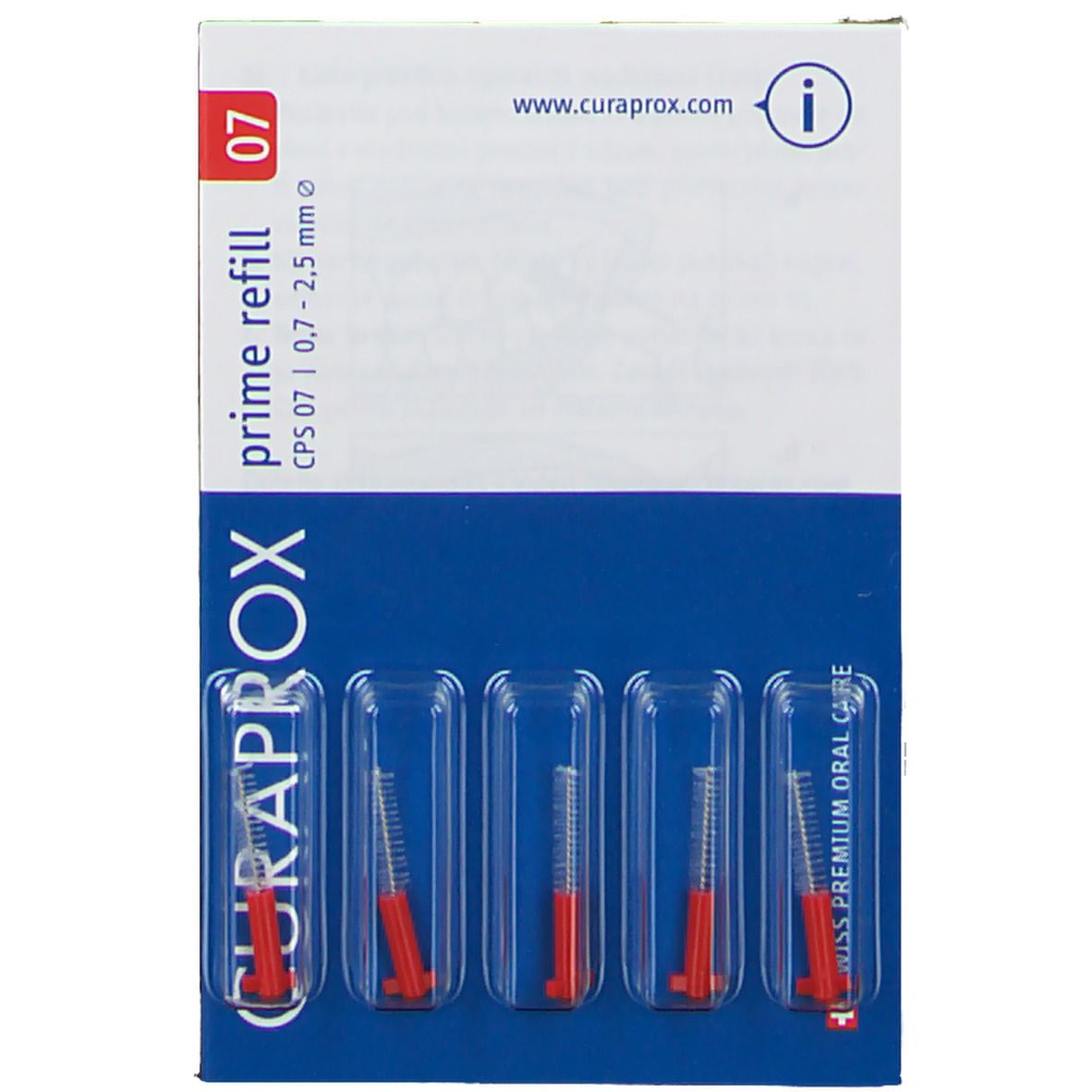 Curaprox® Interdentalbürsten CPS 07 prime 0,7 - 2,5 mm