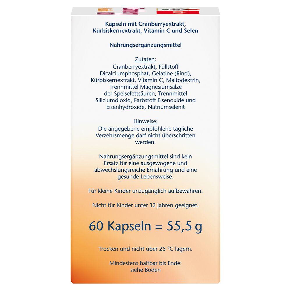 Doppelherz® aktiv Cranberry + Kürbis + Vitamin C + Selen Kapseln