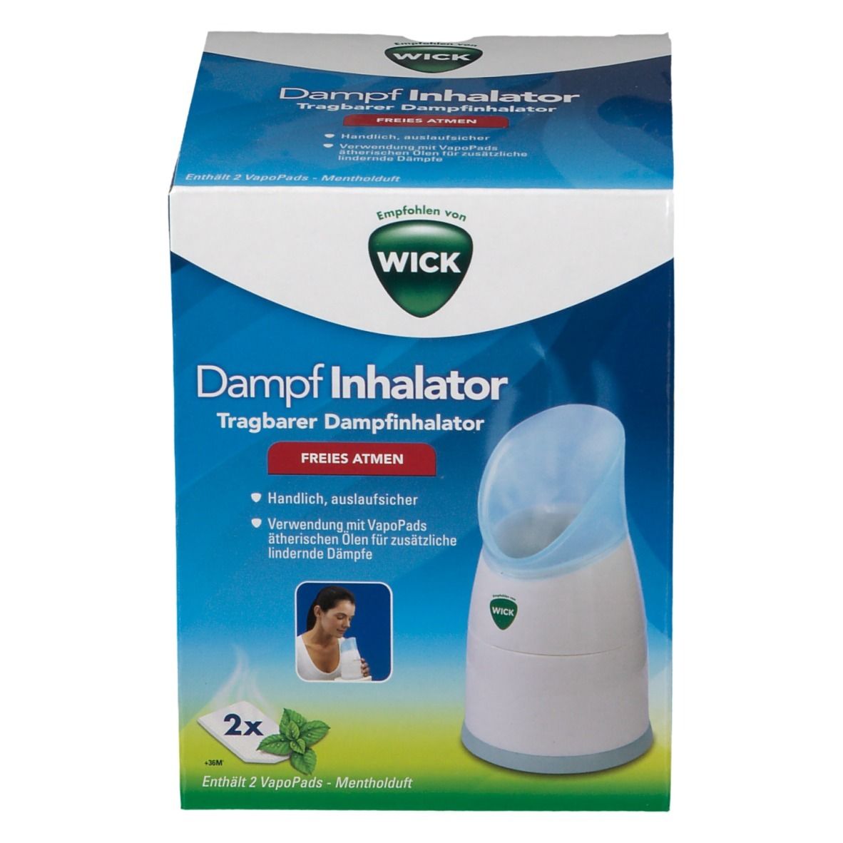 WICK Dampf-Inhalator mit Wick VapoPads®