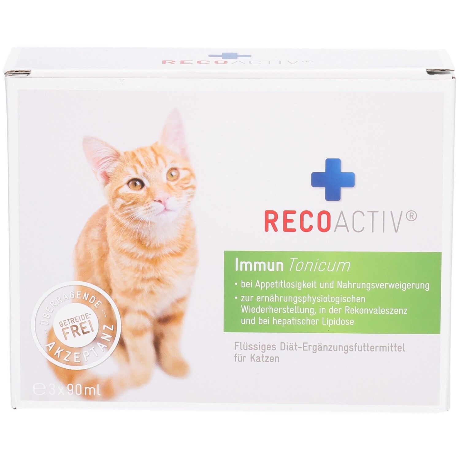 RECOACTIV Immun Tonicum Karton mit Katze, 3x90ml.