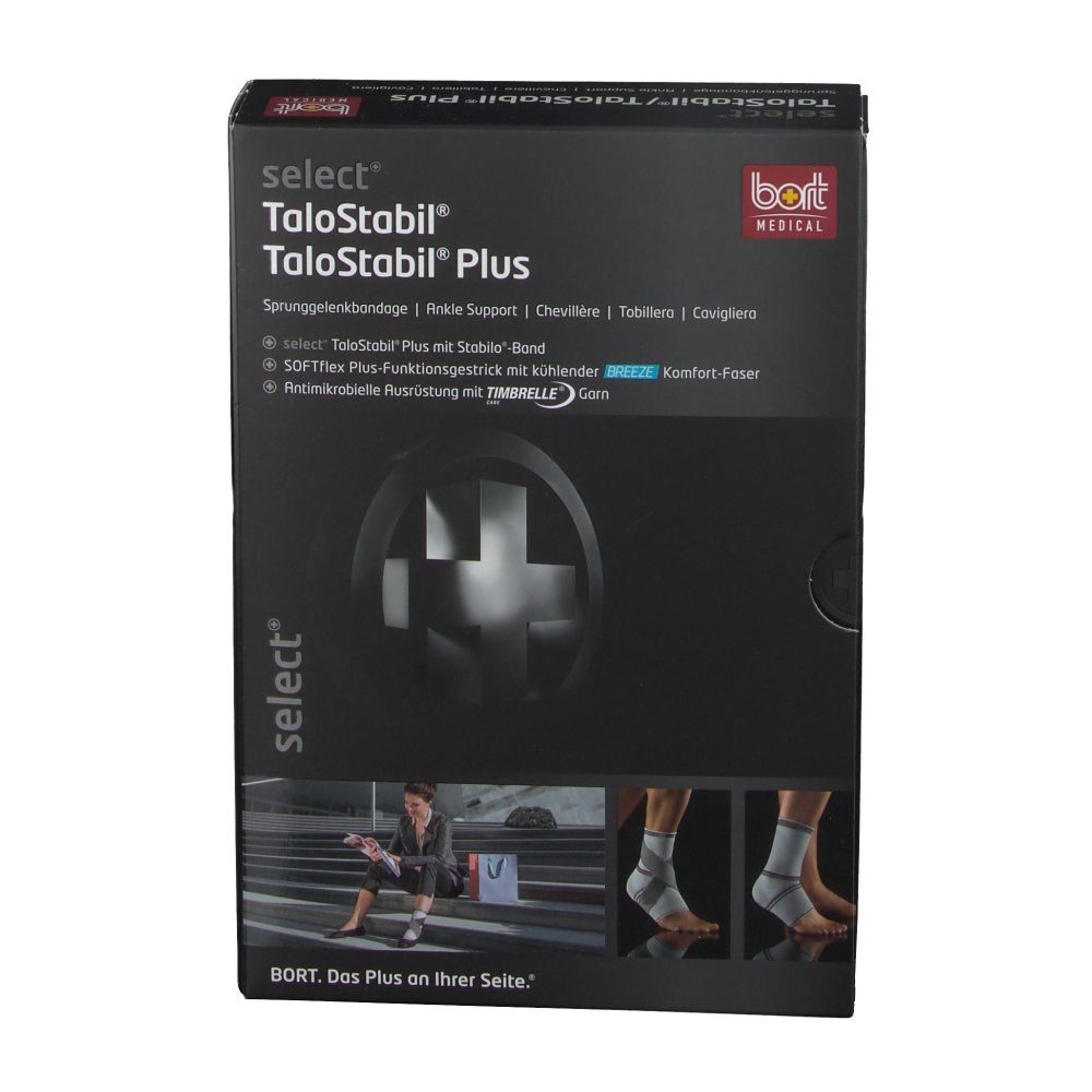 BORT select® TaloStabil® Plus links Gr. M schwarz