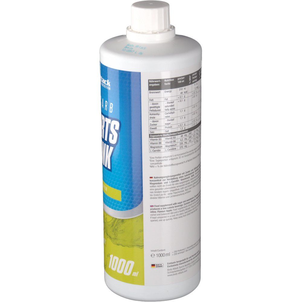 Body Attack Low Carb Sports Drink Apple