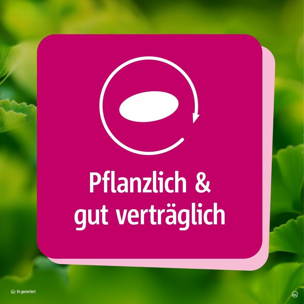 Daumen hoch Symbol. Text: Verträglichkeit. Gut, auch bei Langzeiteinnahme.