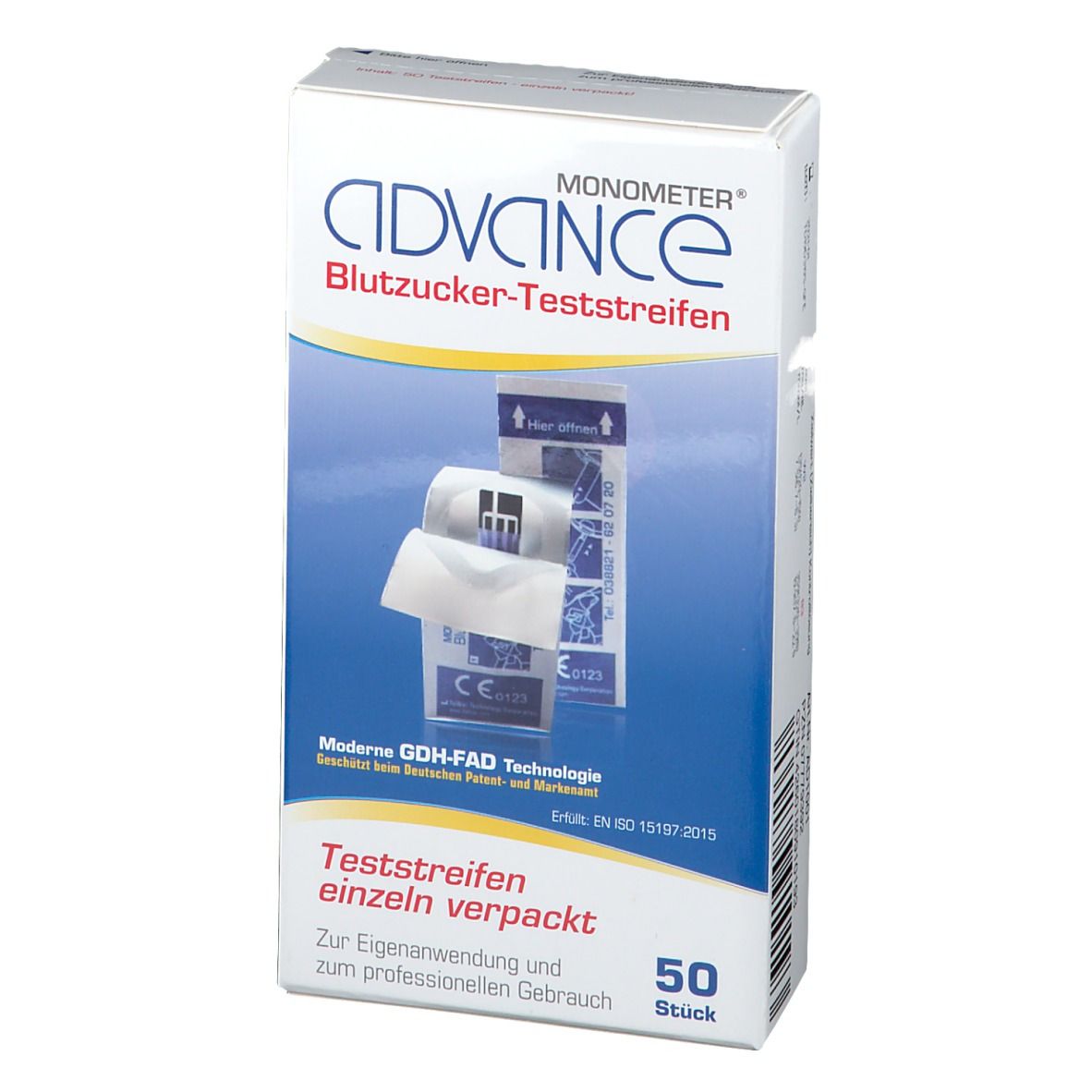 Advance Monometer® Blutzucker-Teststreifen GDH single