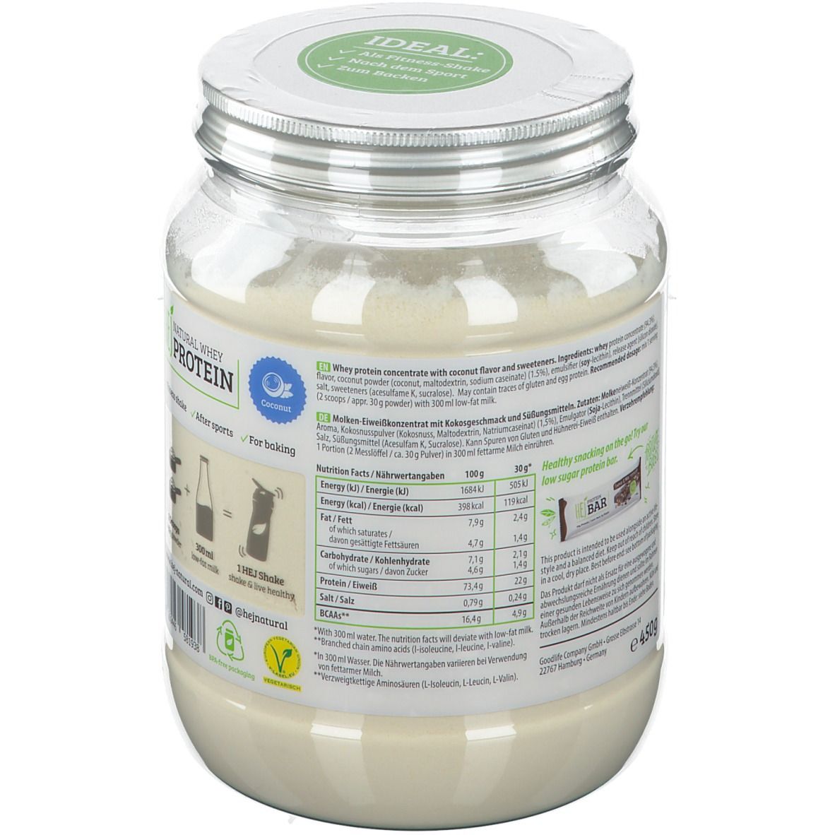 HEJ Whey Shake Coconut