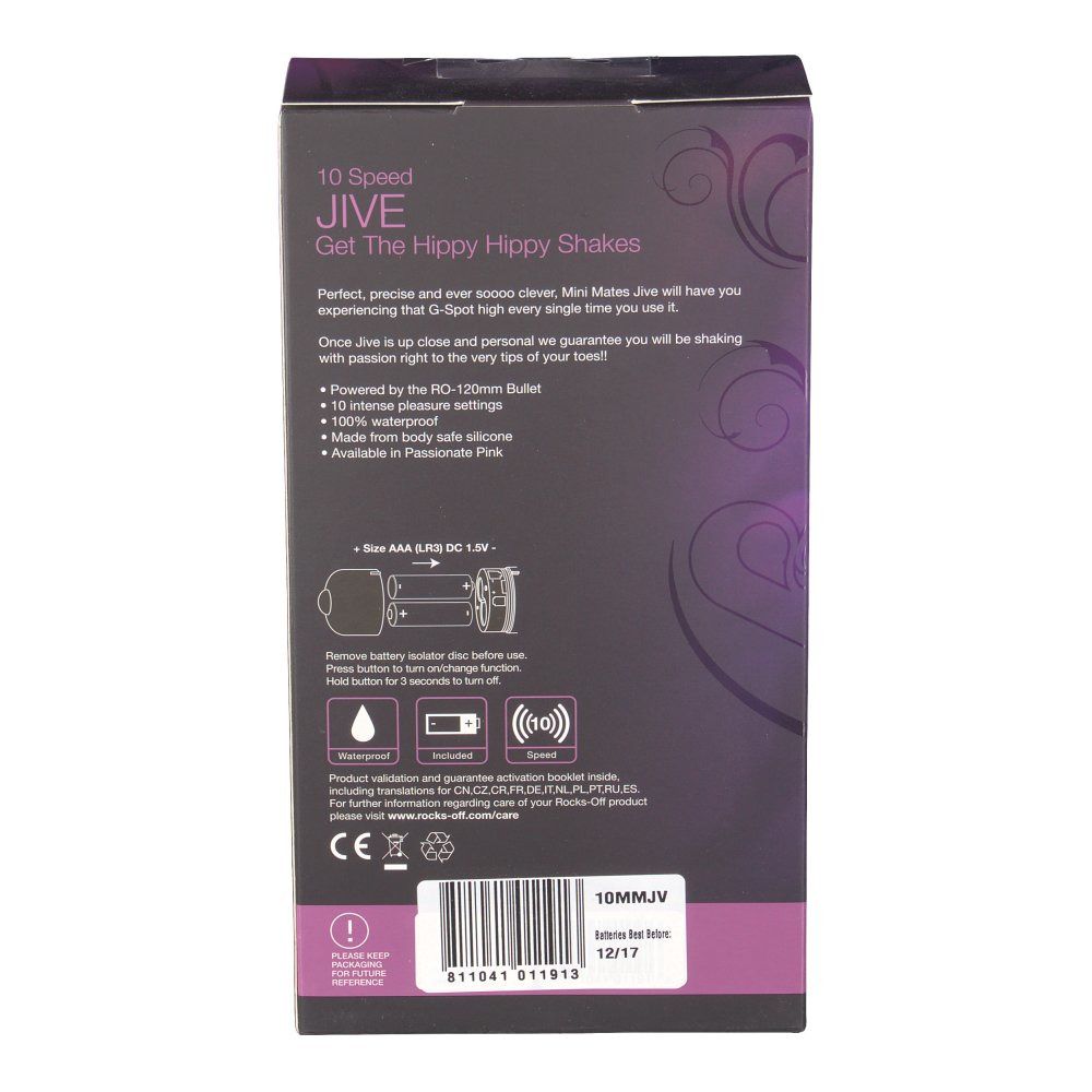 Rückseite der Verpackung. Produktinformationen, Spezifikationen und Markenlogo.