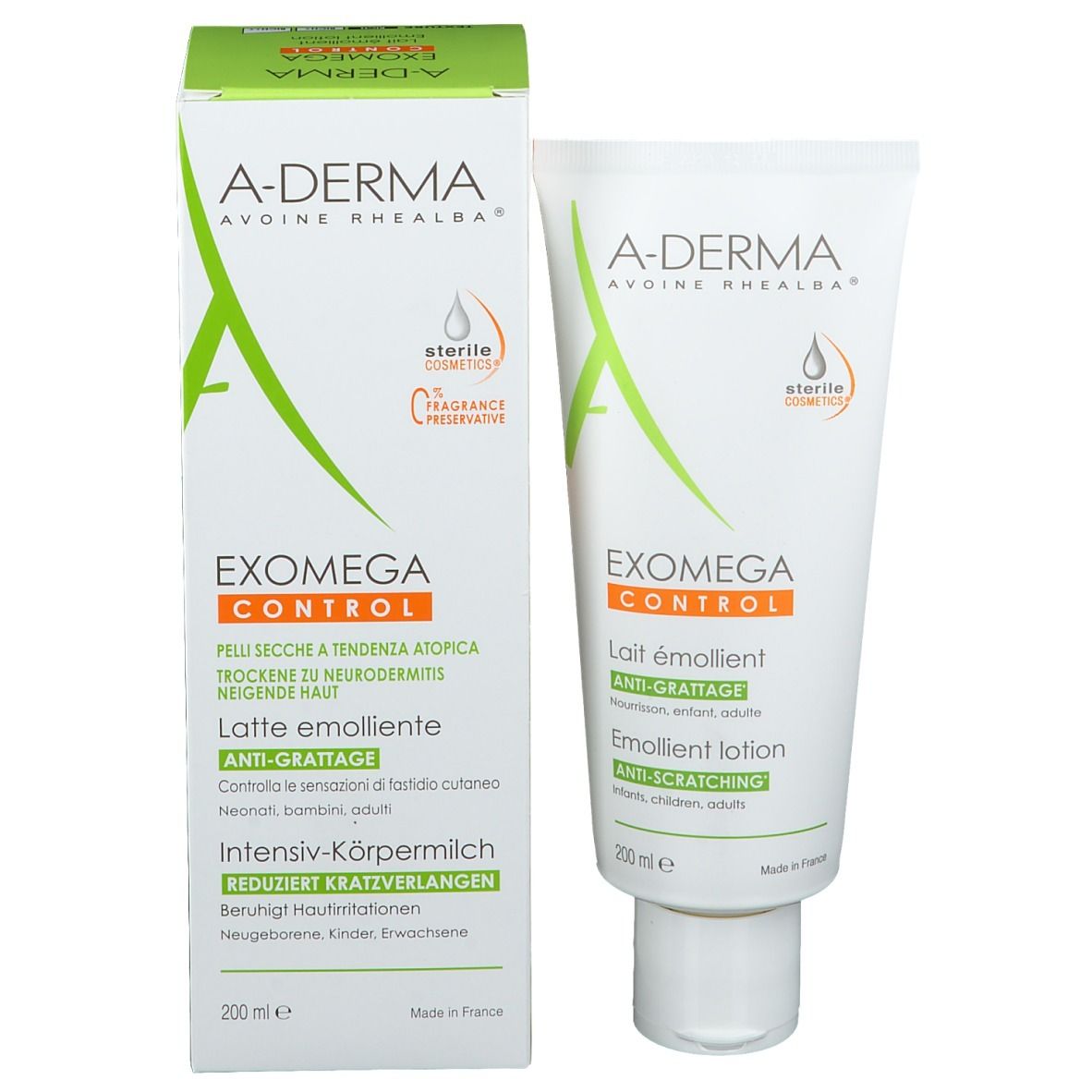 B. EXOMEGA Control Milch Sterile Kosmetik 200 ml