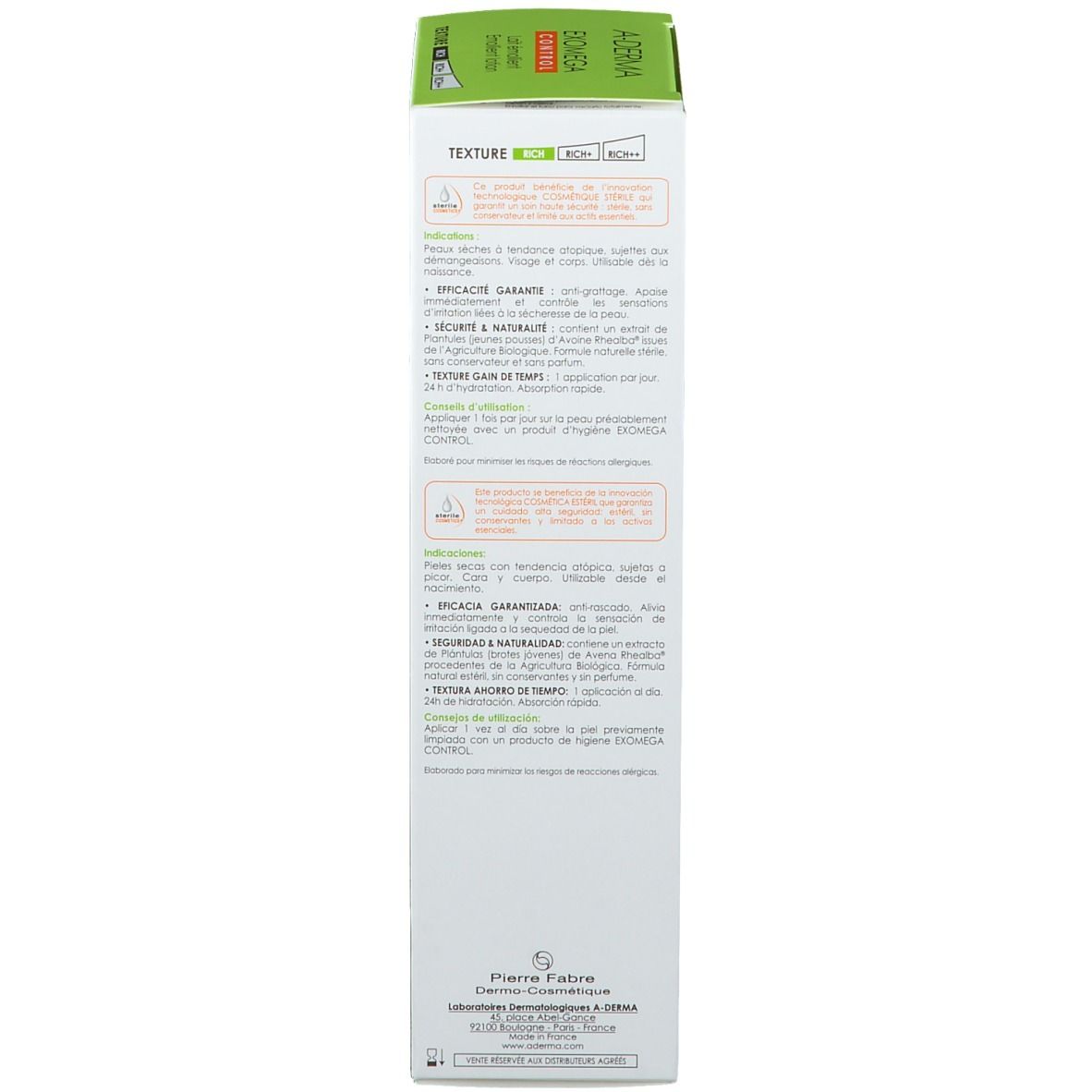 B. EXOMEGA Control Milch Sterile Kosmetik 200 ml