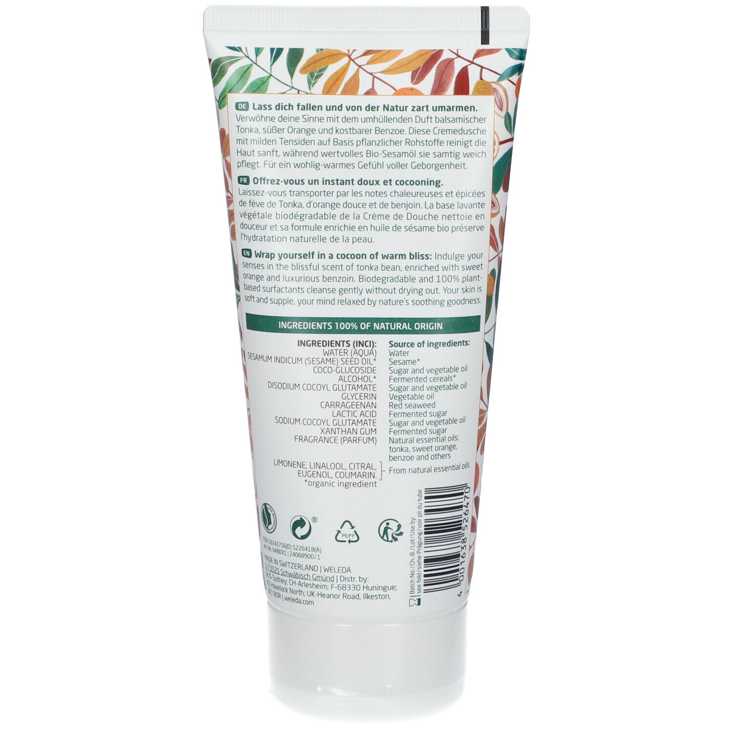 T. Weleda Nature Cocoon Shower, 200ml