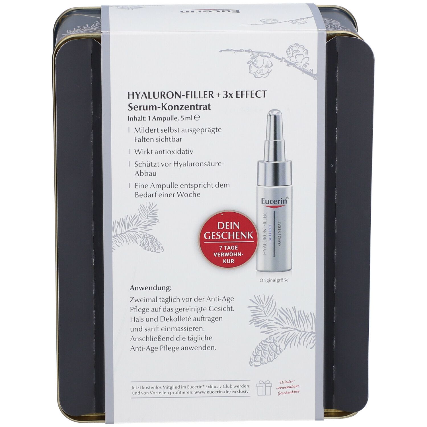 B. Eucerin 7-Tage Serum-Kur gratis & Geschenkbox