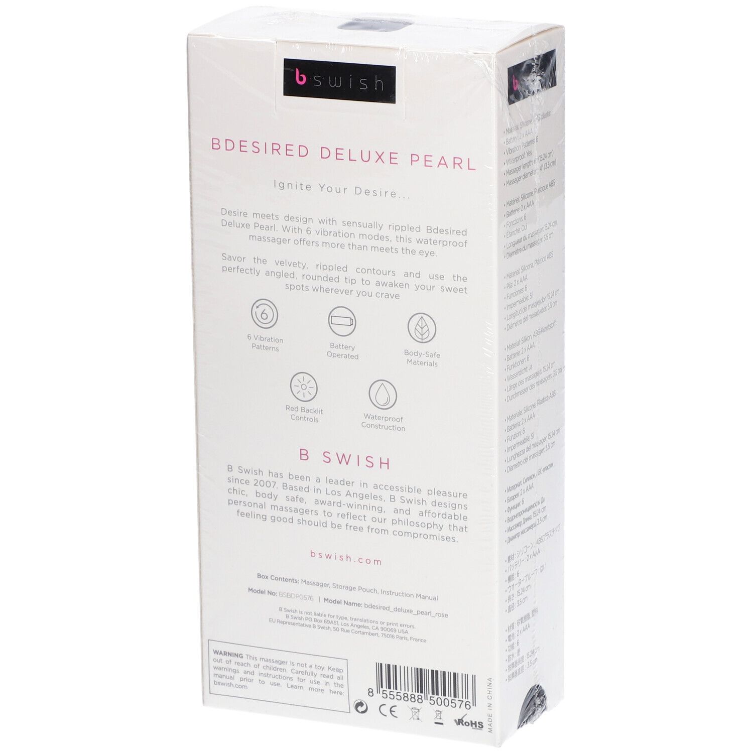 Vibrator bdesired Deluxe Pearl rose