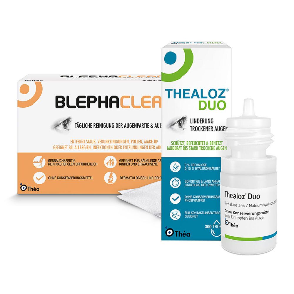 Thealoz® Duo + Blephaclean® Kompressen