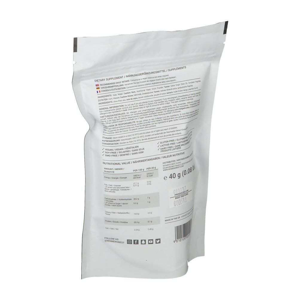 WOMEN'S BEST -Grünkohl Chips - Paprika