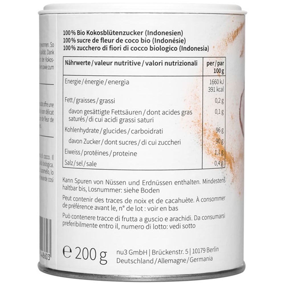 nu3 Bio Kokosblütenzucker