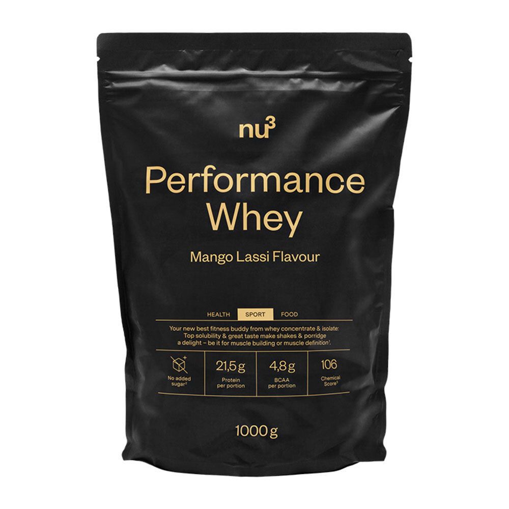 nu3 Performance Whey, Mango Lassi - Proteinpulver