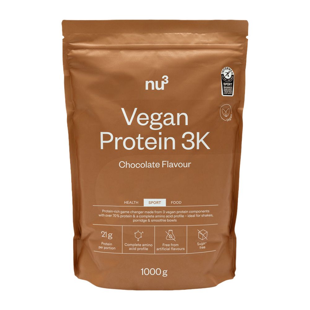 nu3 Vegan Protein 3K Shake, Schokolade