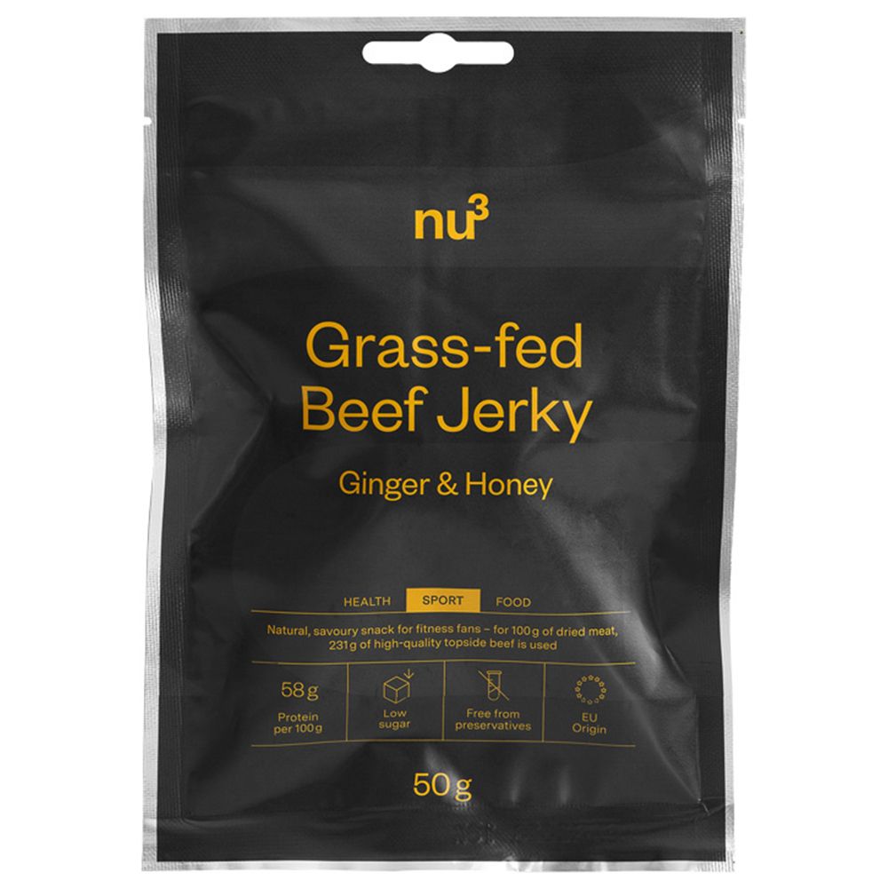 nu3 Beef Jerky, Ingwer-Honig