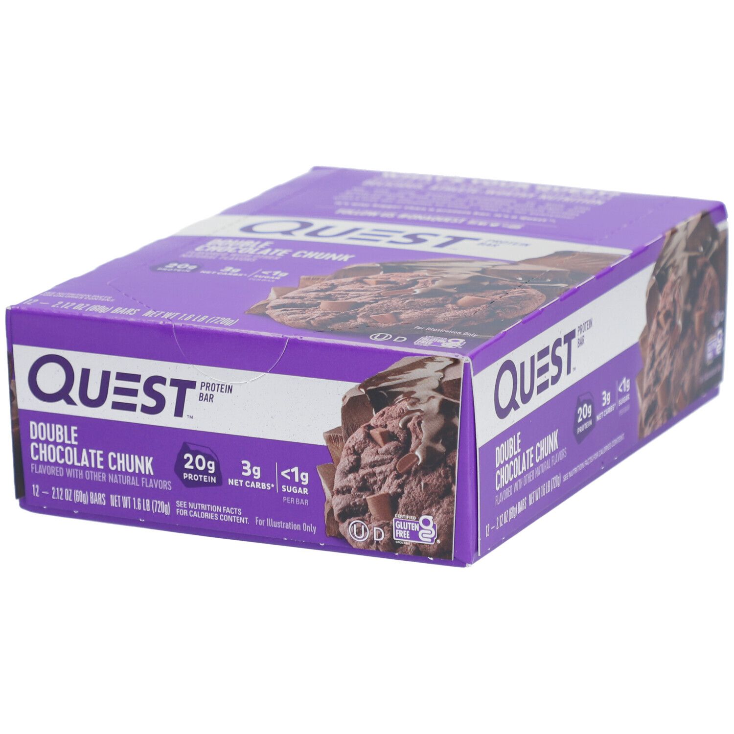 Quest Nutrition Quest Bar, Double Chocolate Chunk 12x60 G - Shop Apotheke