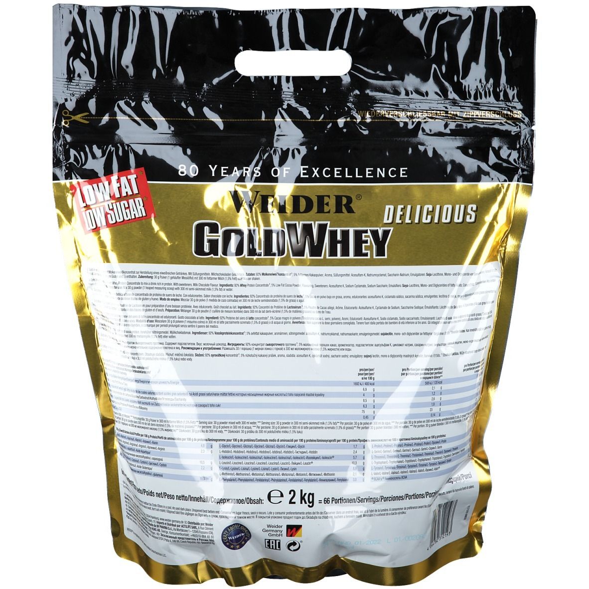 Weider Gold Whey Schokolade