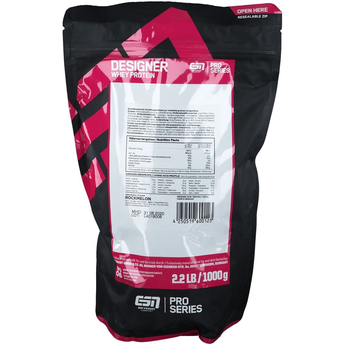 ESN Designer Whey, Rockmelon, Pulver