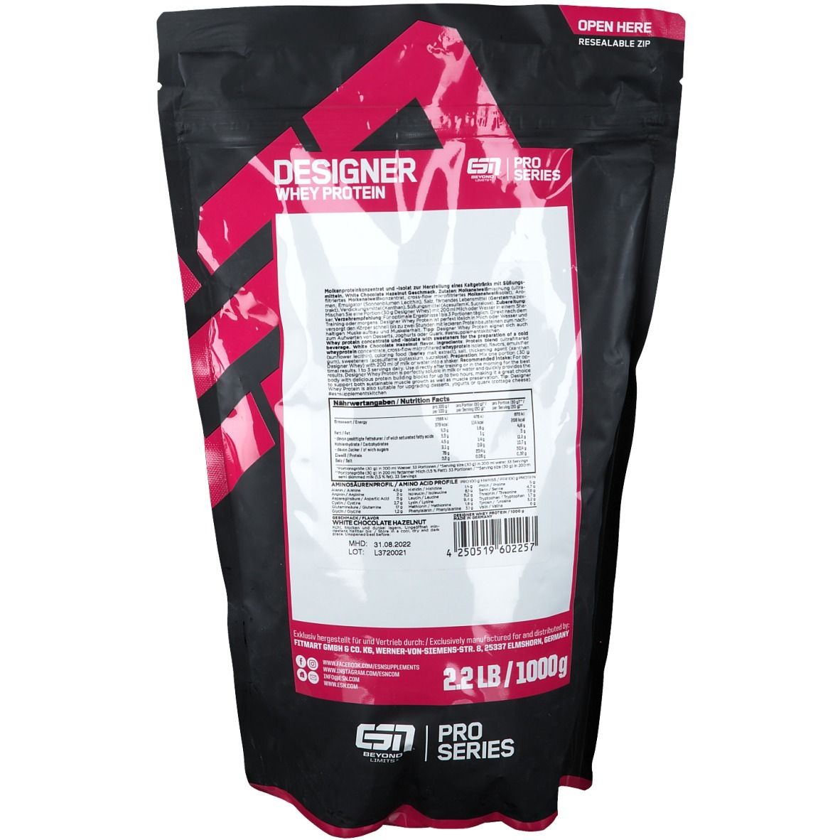 ESN Designer Whey Weiße Schoko-Haselnuss