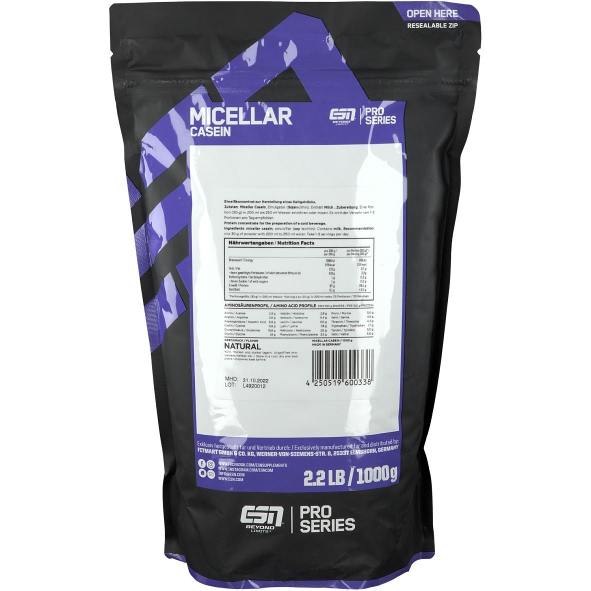 ESN Micellar Casein Neutral
