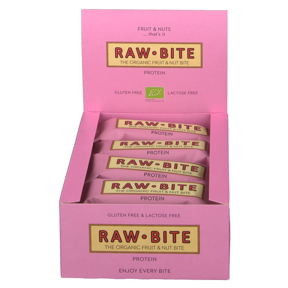 RAWBITE Frucht- & Nussriegel mit 20% Protein