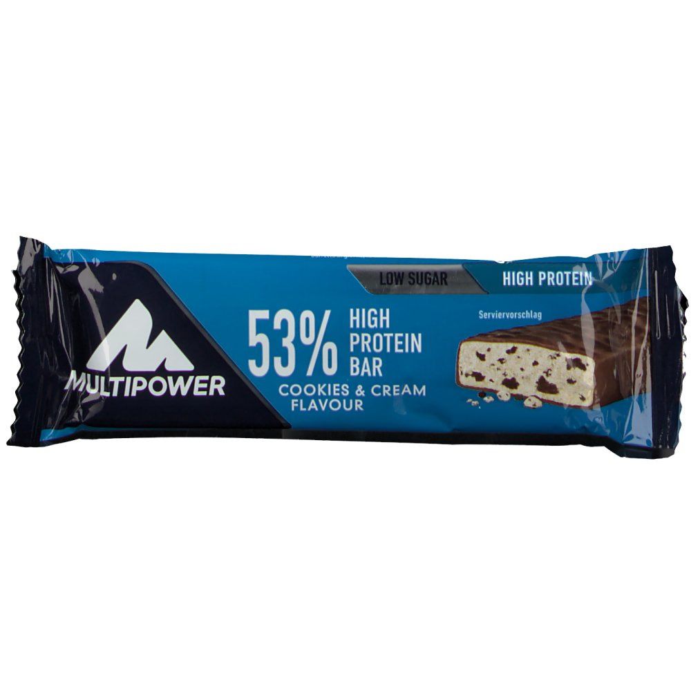 Multipower 53 % Protein Bar, Cookies-Cream