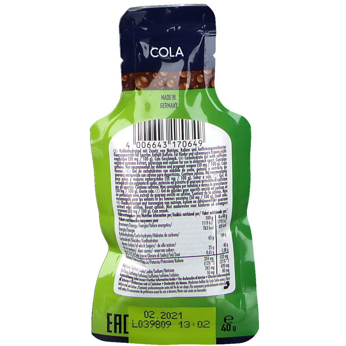 Multipower Multicarbo Gel, Cola