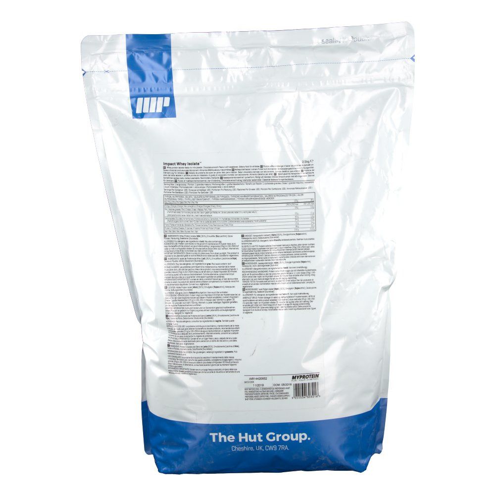 MyProtein Impact Whey Isolate, Chocolate Smooth, Pulver