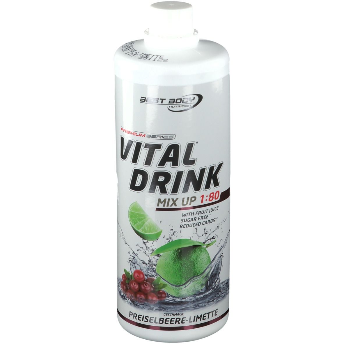 Best Body Nutrition Low Carb Vital Drink, Preiselbeere-Limette