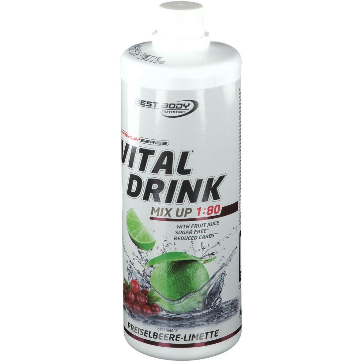 Best Body Nutrition Low Carb Vital Drink, Preiselbeere-Limette