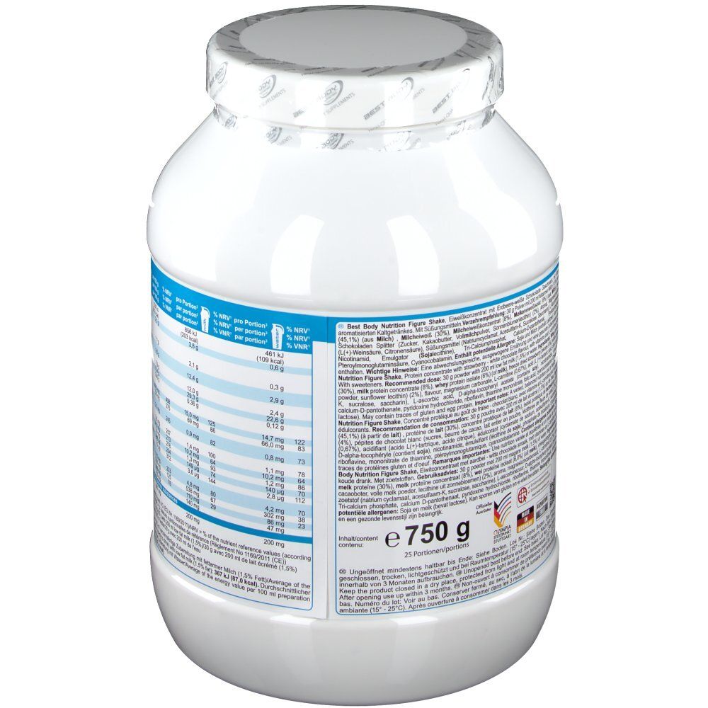 Best Body Nutrition Figure Shake, Erdbeere-Schokolade, Pulver
