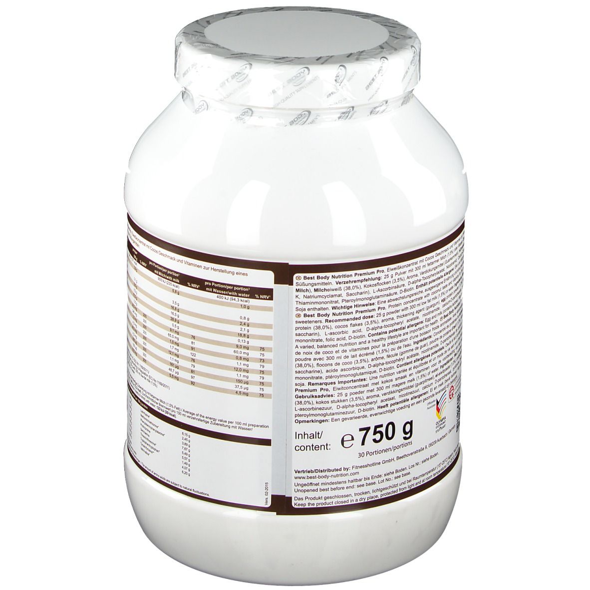 Best Body Nutrition Premium Pro Protein Kokosnuss