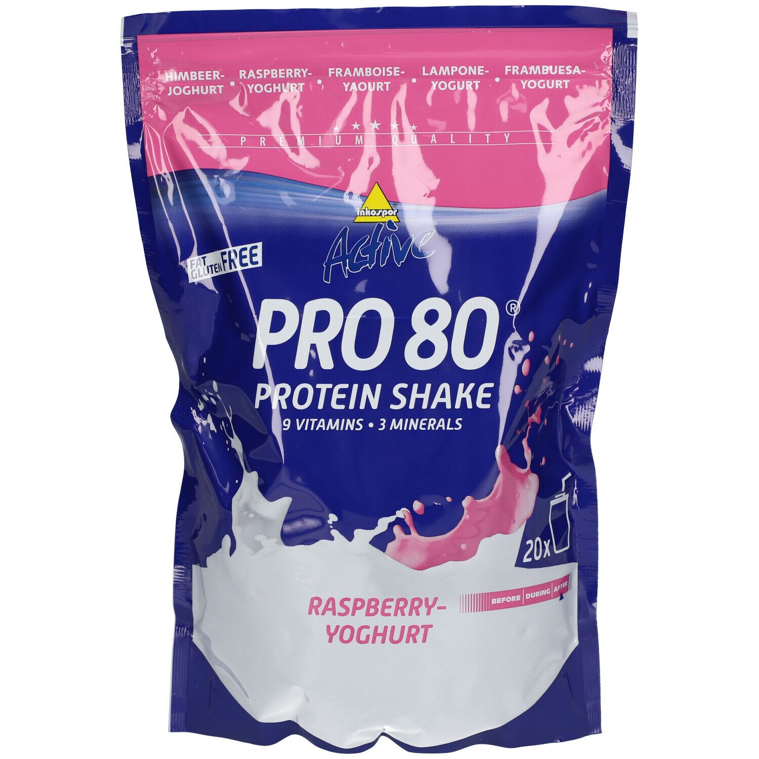 Inkospor Active Pro 80 Himbeere-Joghurt