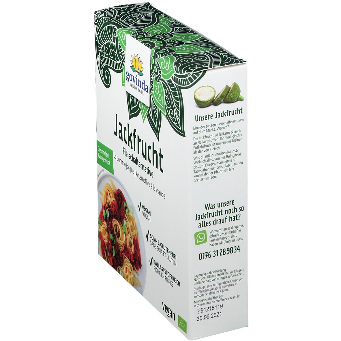 Govinda Bio Jacks Fruchtfleisch, Schnetzel