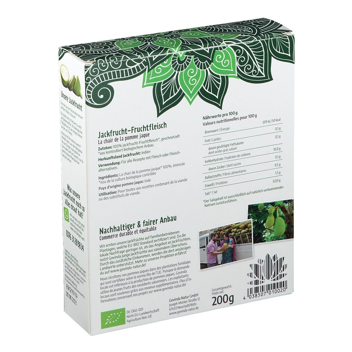Govinda Bio Jacks Fruchtfleisch, Schnetzel
