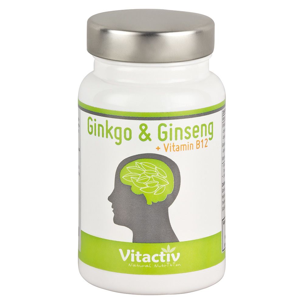 Vitactiv Ginkgo + Ginseng + B12