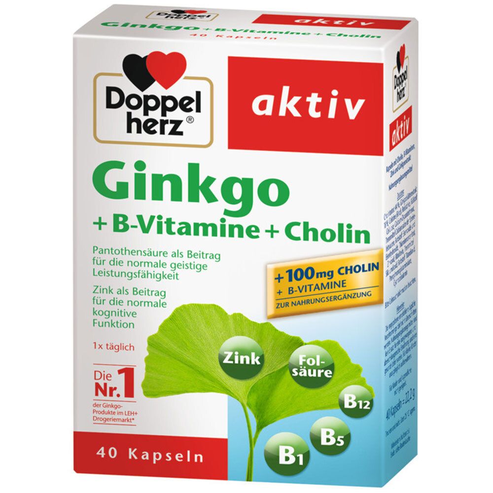 Doppelherz ® aktiv Ginkgo + B-Vitamine + Cholin