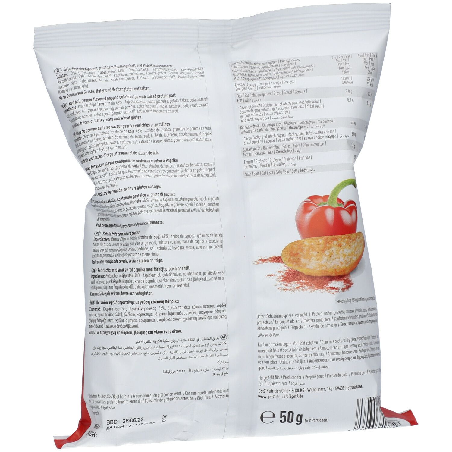 GOT7 High Protein Chips, Paprika